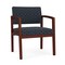 Lesro Lenox Wood Wide Guest Chair Wood Frame, Mahogany, RS Night Sky Upholstery LW1201 - alternate 1